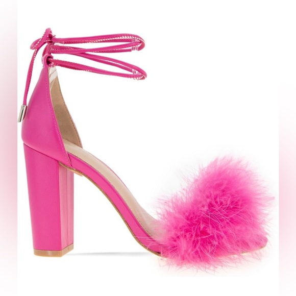 Never worn - BCBGeneration Barbie Pink Fluffy Heel - Picture 2 of 6